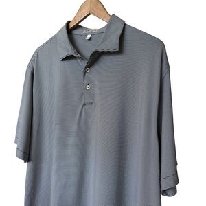 Peter Millar Men's XL Striped Golf Polo Shirt Multicolor Summer Comfort Stretch